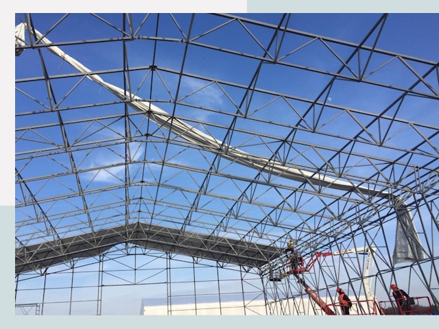 Шатровые ангары от 620 руб. в Иванове и Ивановской области