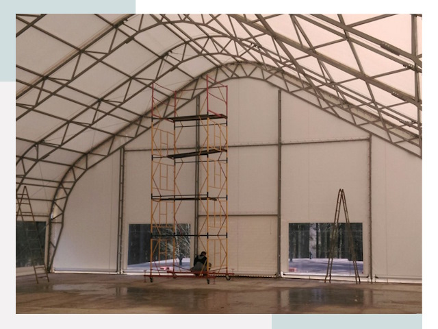 Шатровые ангары в Иванове