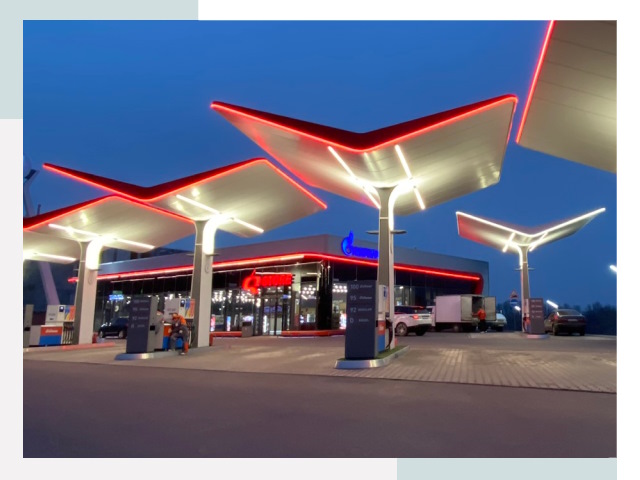 Навесы для АЗС в Иванове